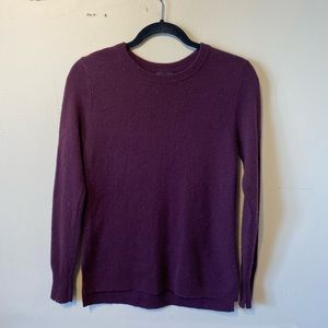 Halogen small burgundy cashmere sweater…